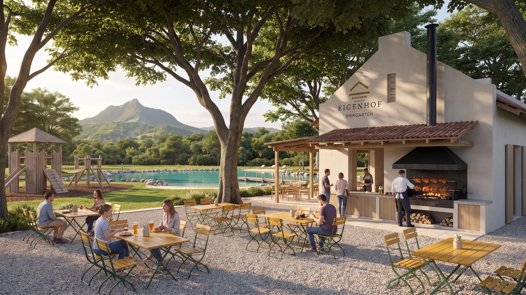 Beer garden